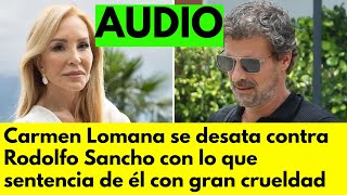 😱 Carmen Lomana DESTROZA a Rodolfo Sancho ¡Sus palabras son CRUELES 😠 [upl. by Ecnav]