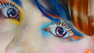 Orange and blue makeup [upl. by Anihpesoj]