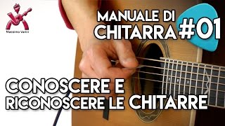 Lezione 01  impariamo a conoscere e riconoscere le chitarre  Nuovo Manuale di Chitarra [upl. by Kiele]