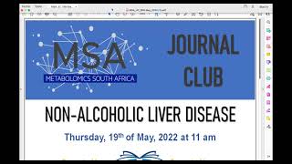 Non Alcoholic Liver Disease by Dr Ilse du Preez  MSA Journal club [upl. by Airotnahs]