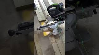 FESTOOL KSC 60 CORDLESS MITRE SAW in Action Best Saw for Wood  Tools of the Trade [upl. by Ravel883]