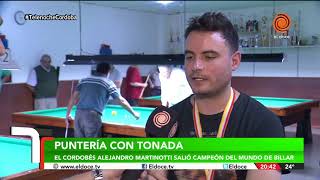 Medalla de oro El cordobés campeón mundial de billar [upl. by Aeikan]