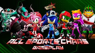 Sonic Forces Speed Battle ALL SPORTS CHARACTERS Gameplay [upl. by Jarietta]