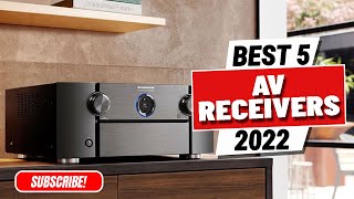 Best 5 AV Receivers of 2022  STRDH590  Yamaha RXA2A  Marantz NR1711  SR8015  Denon AVRX3700H [upl. by Lisab]