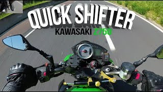 Testing Quickshifter Healteach easy on Kawasaki Z750 [upl. by Doralynne]