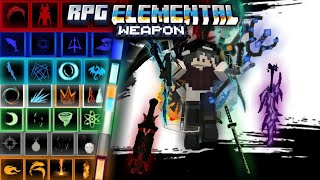 AddonS RPG Elemental Weapon MCPEMCBE 121  Addon Minecraft PeBe [upl. by Nuahsar685]