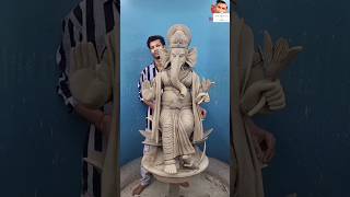 Deva Shree Ganesha  How to make Ganesha idol made of clay Gvlog viralvideo [upl. by Murdocca]