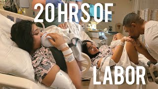 BIRTH VLOG  Positive Labor amp Delivery Of Our First Child💕unexpected labor at 35 weeks [upl. by Gaw]