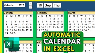 Make this Calendar for Eternity in Microsoft Excel  SEQUENCE function [upl. by Dnamron]