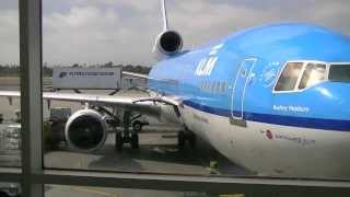 Departure from Los Angeles LAX with a KLM MD11 PHKCE [upl. by Aliac]