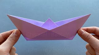 Origami Boot falten  Einfaches Schiff basteln mit DIN A4 Papier  Leichtes Boot basteln [upl. by Meadows]