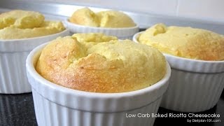 LowCarb Baked Ricotta Cheesecake Recipe  Dietplan101com [upl. by Frodina]