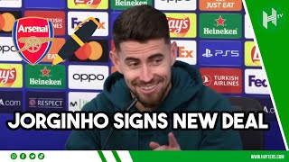 Jorginho signs NEW Arsenal contract ✍️ [upl. by Cleon]