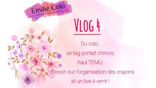 VLOG 4  avancée colos portrait chinois haul Temu organisation des CDC et un live à venir [upl. by Shaun]