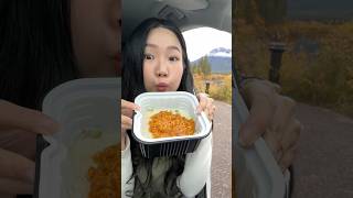 Trying selfheating meal for the first time pt2 crab roe rice mukbang asmr notavolkswagen [upl. by Schwejda638]