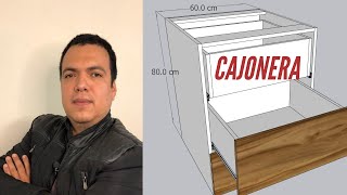 Cómo hacer CAJONERA para cocina según la técnica de Eduardo Barajas [upl. by Elauqsap317]