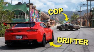 Drift Cars vs COPS  Forza Horizon 5 [upl. by Ahsinek]