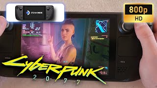 Steam Deck  cyberpunk 2077  800p  Steam Deck preset [upl. by Ecad247]