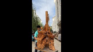 It took three years to learn the technology Do you support this crafthandmade woodcarving diy [upl. by Egap]