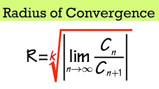 Formula for finding the radius of convergence of a power series [upl. by Lysander]