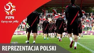 Pierwszy trening reprezentacji Polski na stadionie Polonii Warszawa [upl. by Odlawso]