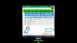 Como hacer un control de asistencia de personal en excel [upl. by Endres393]