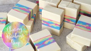 Chasing Rainbows Soap  MO River Soap [upl. by Sairacaz]