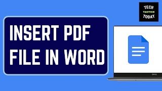 How to Insert PDF File in Word [upl. by Landau]