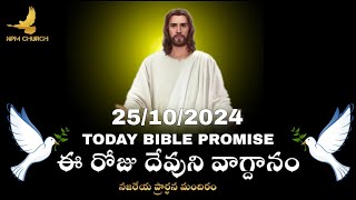 Toady Bible Promise  ఈ రోజు దేవుని వాగ్దానం npmchurch guntakal [upl. by Anahsek]