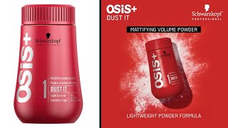 OSiS DUST IT Mattifying Powder amp Reviews [upl. by Notlrac]