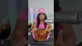 BLOVES SAUCE REVIEW W SMACKING SOUNDS ‼️ messyeater smackingsounds asmr mukbang blovesauce egg [upl. by Ynohtnacram]