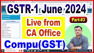 June GSTR1Return file From CompuGST Compu GST Software Demo  How GSTR1 Return File From CompuGST [upl. by Eseret249]