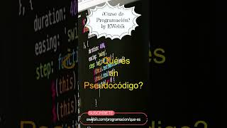 ⚡ ¿Qué es el Pseudocódigo  Curso Básico de Programación Para Principiantes en Español 2023 [upl. by Annoyed]