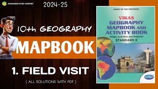 Fieldvist Std 10 Maharashtra board Geography mapbook answers [upl. by Jaquenetta]