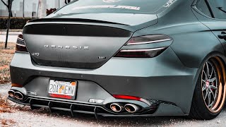 Quad Tips on Genesis G70 2022 amp Ark Performance GRiP Exhaust [upl. by Elise]