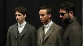 Giorgio Armani  2014 Fall Winter Mens Fashion Show Backstage [upl. by Flip]