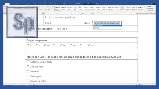 🔵 Crear FORMULARIO PARA RELLENAR en Word [upl. by Velick139]