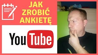 Ankieta na YouTube PORADNIK jak zrobić i gdzie są wyniki [upl. by Nare]