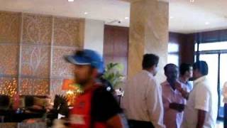 Indian cricket team at Taj day before Finals 2011 cricket world cup [upl. by Ytisahcal]