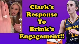 Caitlin Clark Responds to Cameron Brinks Engagement [upl. by Triley]