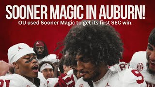 OU Football The Sooners Steal one at Auburn [upl. by Lettig]