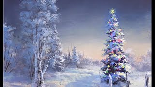 Simple Acrylic Christmas Tree Painting [upl. by Jarnagin]