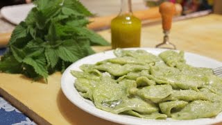 How to make Nettle Tortelli  Pasta Grannies [upl. by Alliw284]