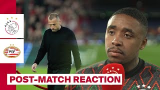 Reactions John Heitinga amp Steven Bergwijn after Ajax  PSV [upl. by Dutchman]