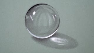 Drawing glass how to Draw a Crystal Ball  Fine ArtTips [upl. by Amre]