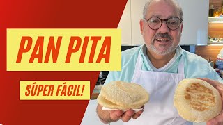 Cómo Hacer Pan Pita CASERO  Pan Árabe Receta RÁPIDA Y ORIGINAL para Shawarma  LA MEJOR RECETA ✔✔✔ [upl. by Krilov]