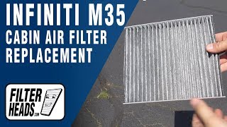 How to Replace Cabin Air Filter 2007 Infiniti M35  AQ1119C [upl. by Missy]