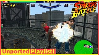 Beat Em Up Brawler Spikers Battle Segas Arcade 3D Vs Fighting  Beat Em Up on NAOMI Long Play [upl. by Skricki129]