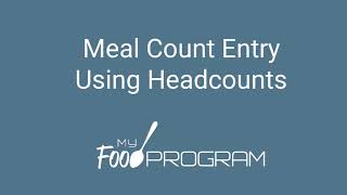 Headcount Meal Count [upl. by Va]