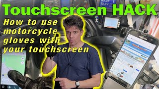 Touch Screen HACK How to use motorcycle gloves with your touch screen device [upl. by Roxana]